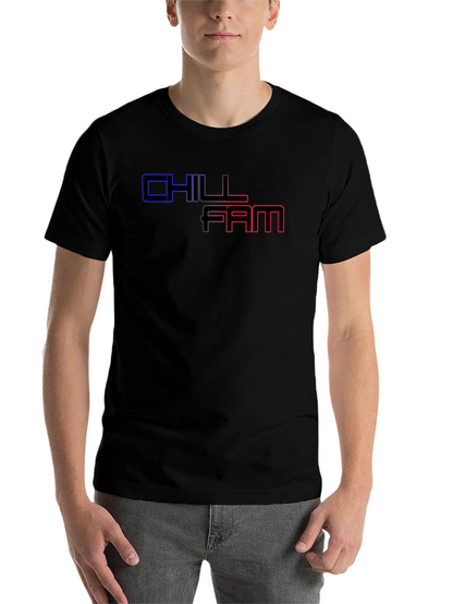 Chill Fam Graphic Print Black T-Shirt