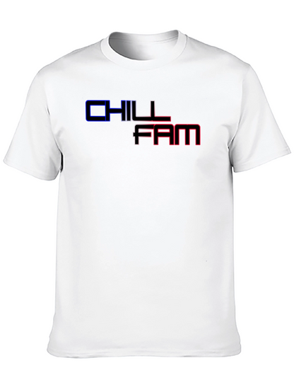Chill Fam Graphic Print Black T-Shirt