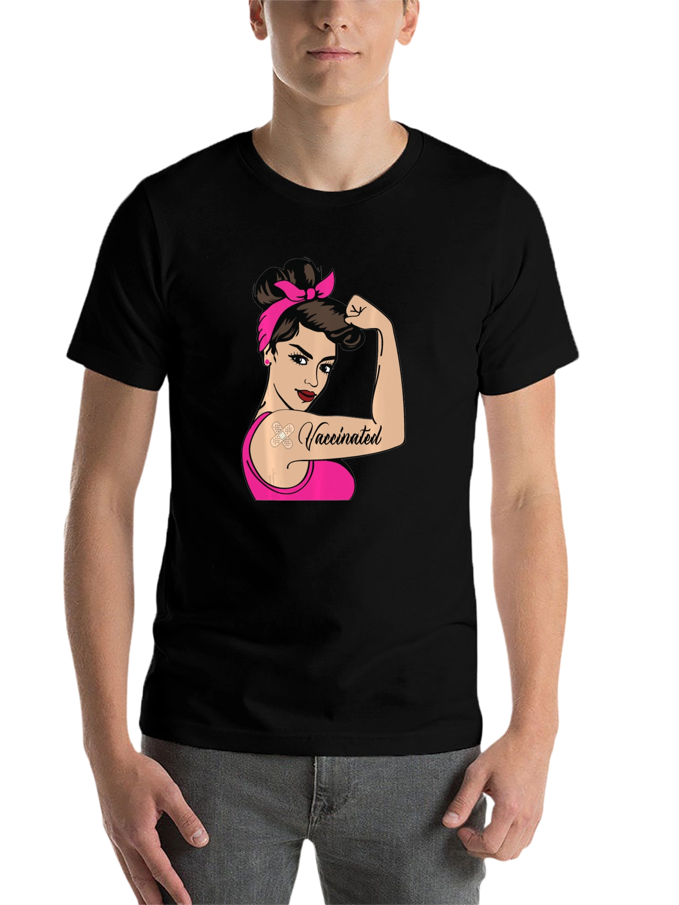 Vaccinated Rosie the Riveter T-Shirt