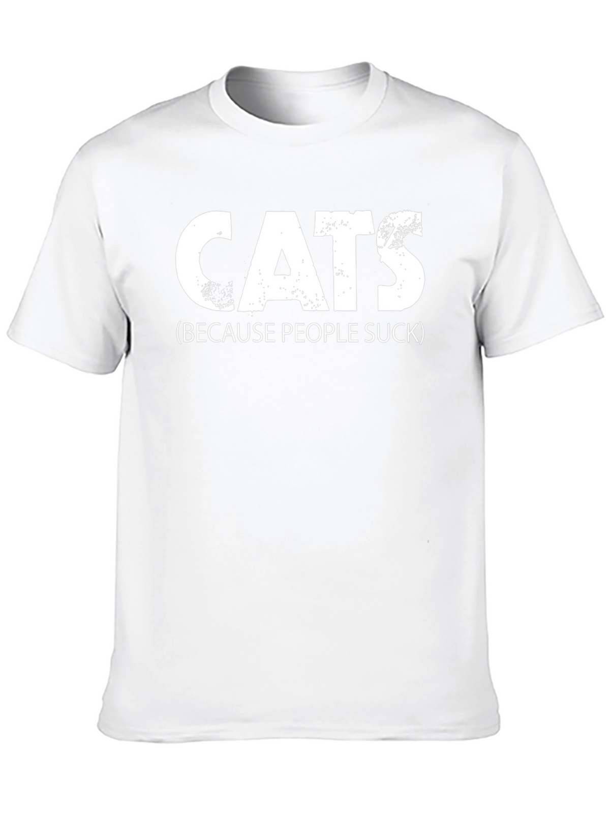 Cats Because People Suck Tee - Funny Novelty T-Shirt