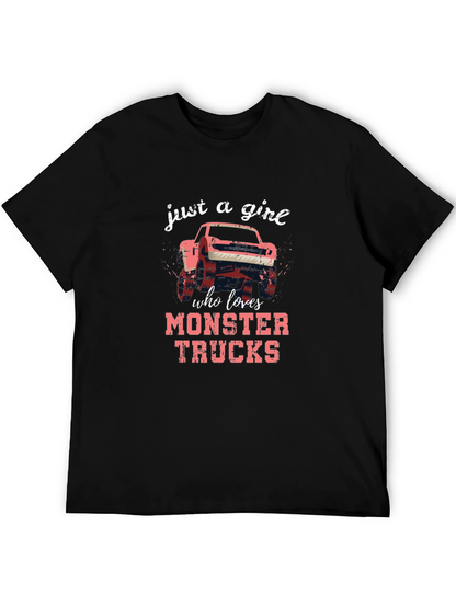 Monster Truck Loving Girls Tee