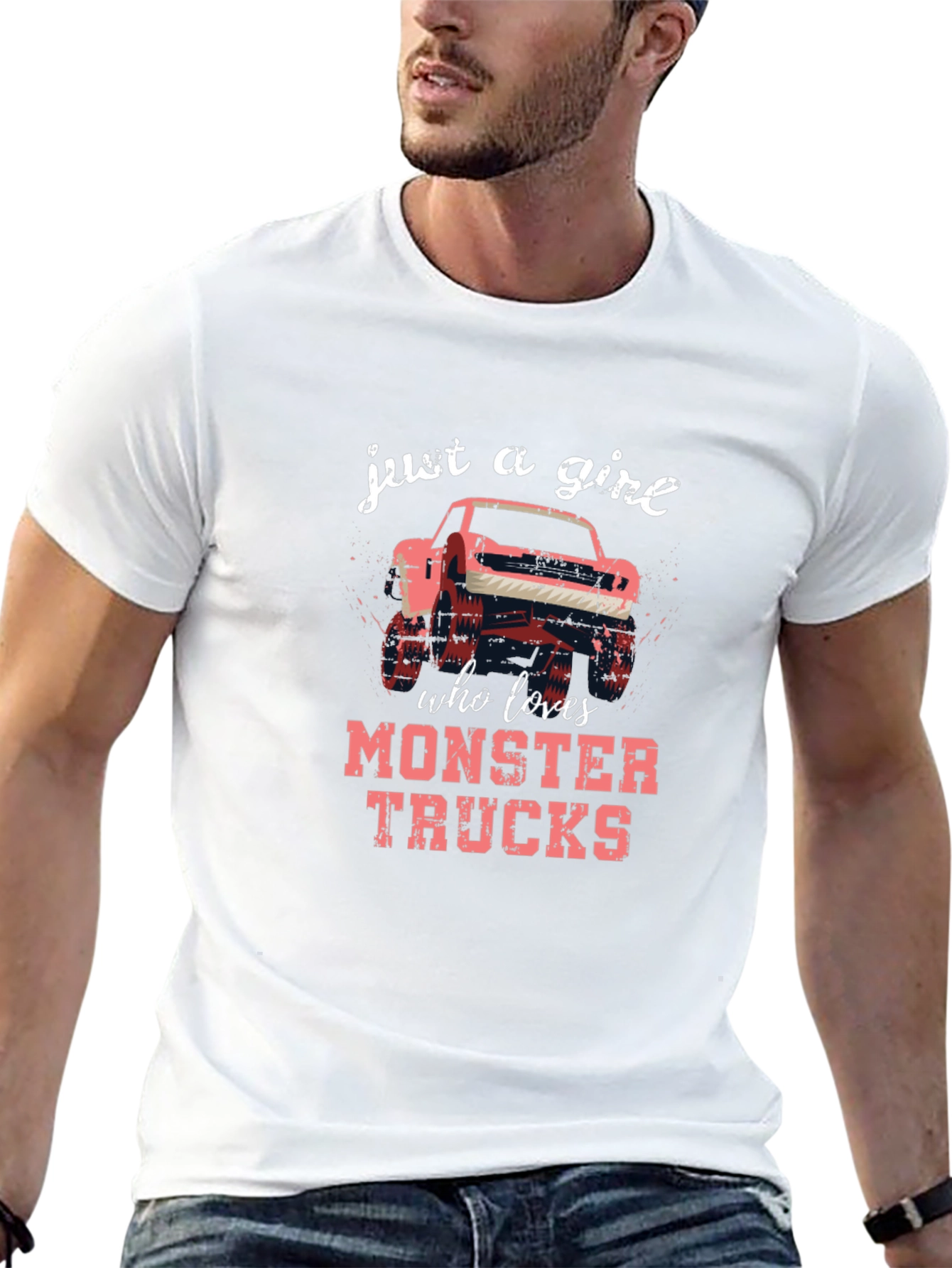 Monster Truck Loving Girls Tee