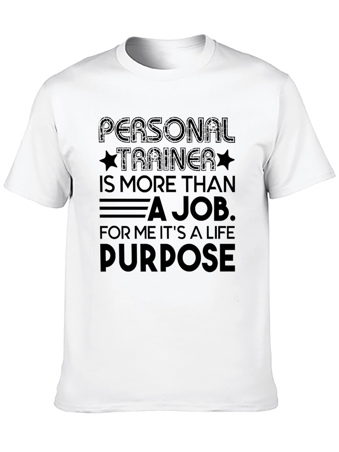 Personal Trainer Life Purpose Black T-Shirt