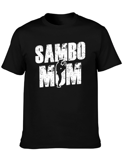 Sambo Mom T-Shirt - Black Graphic Tee