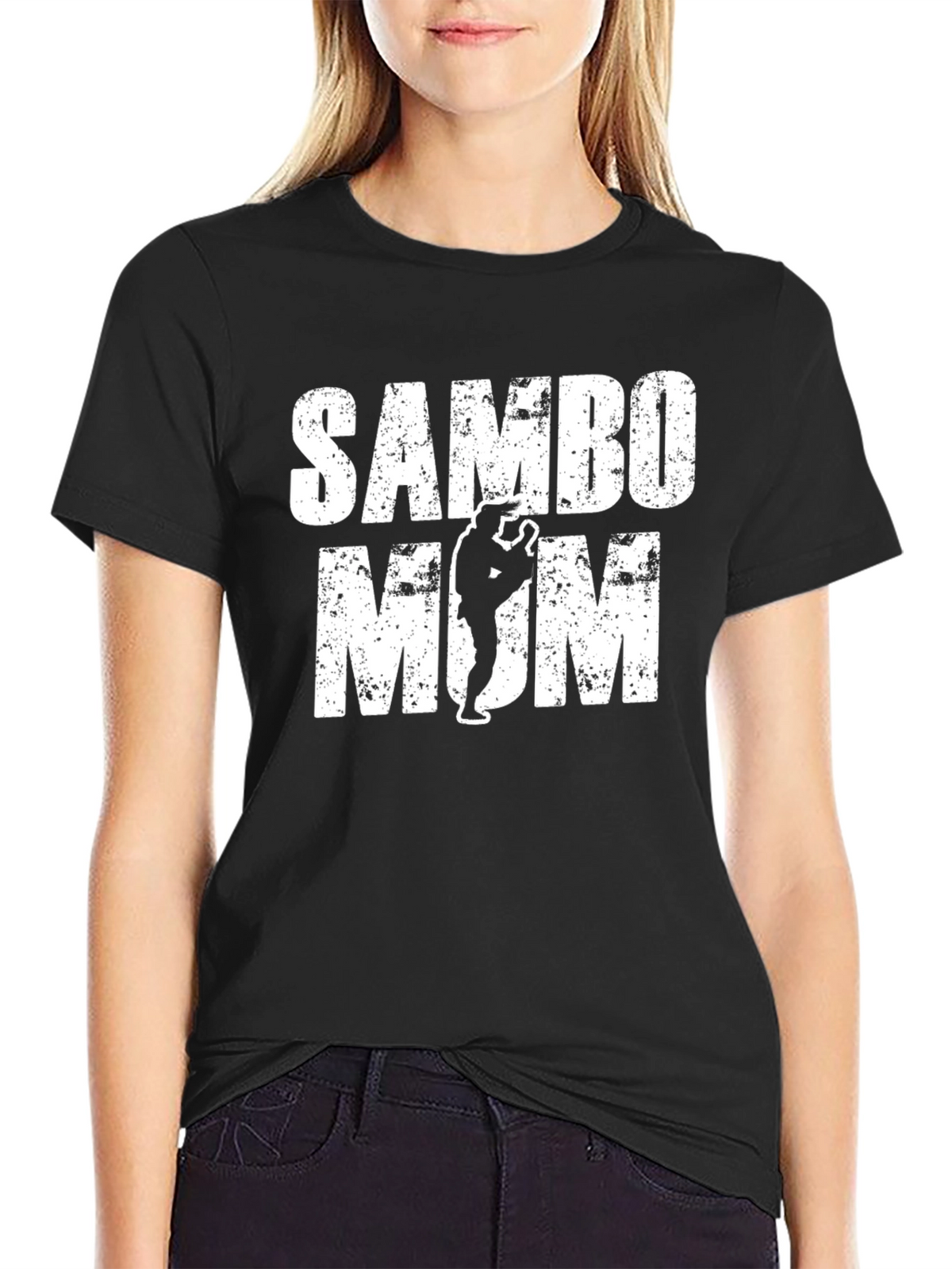 Sambo Mom T-Shirt - Black Graphic Tee