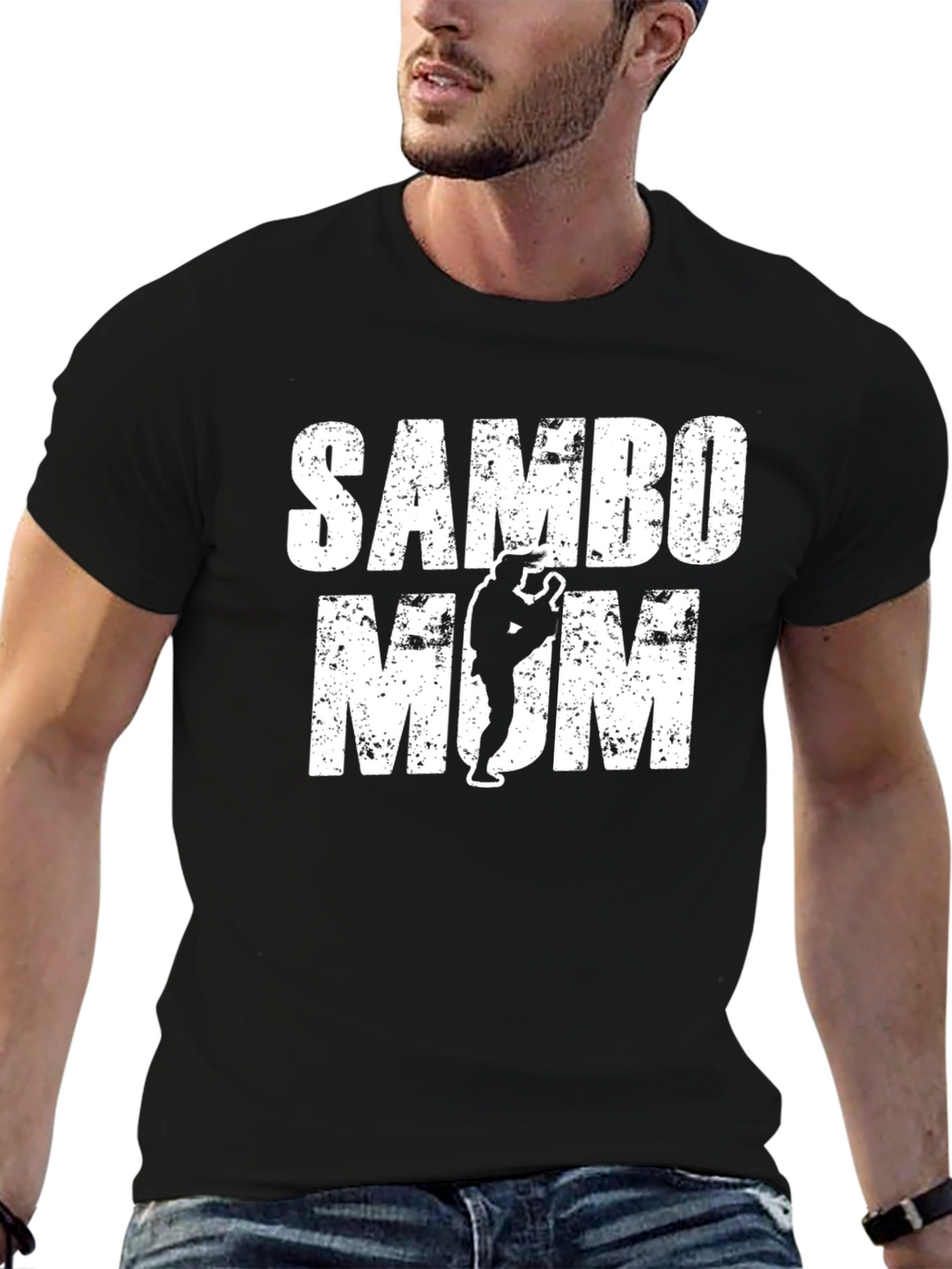 Sambo Mom T-Shirt - Black Graphic Tee