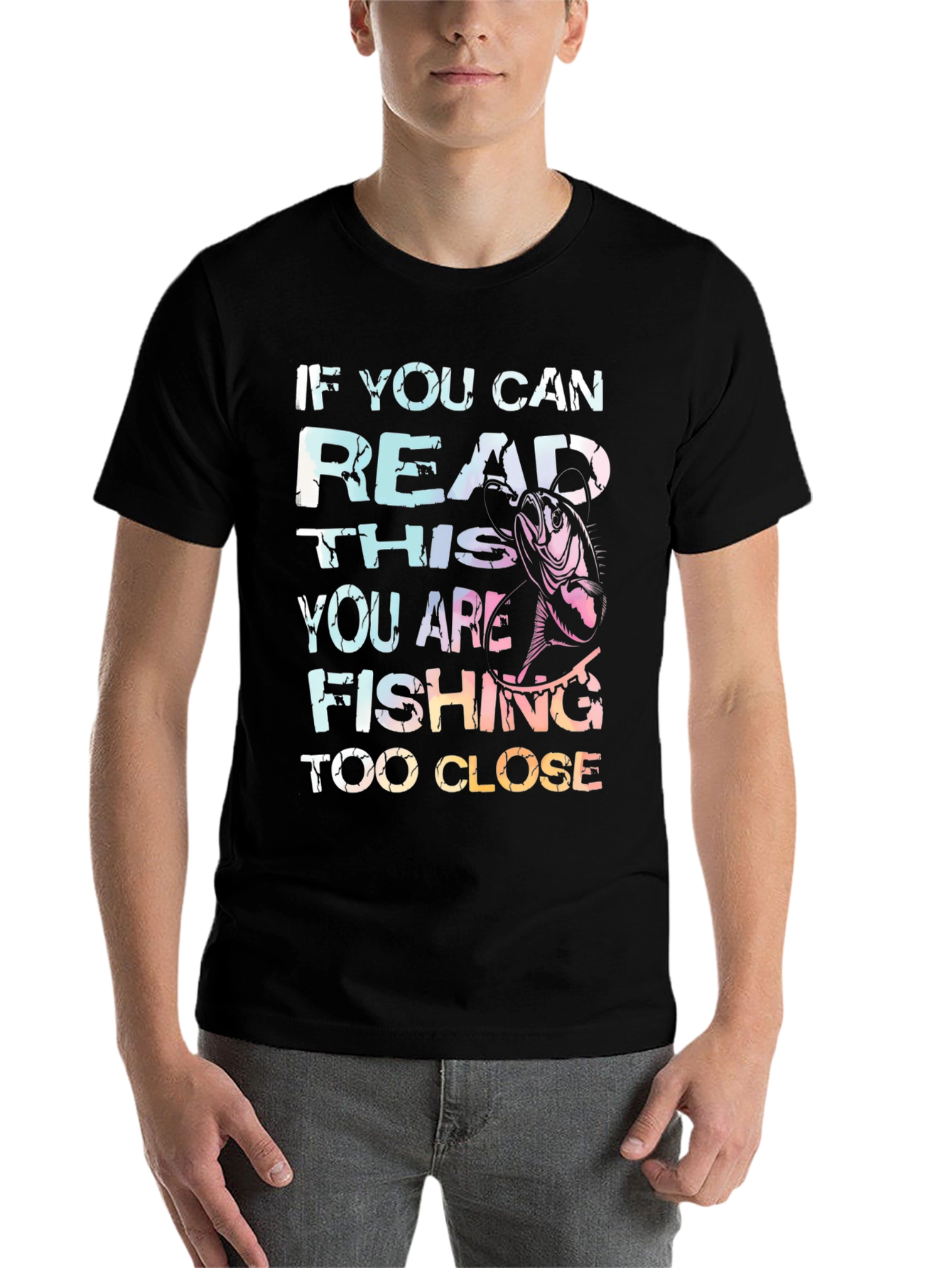 Fishing Too Close Graphic Tee