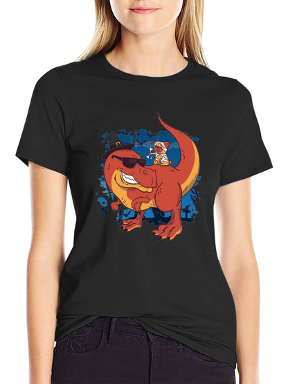 Dino & Mummy Dog Halloween Tee