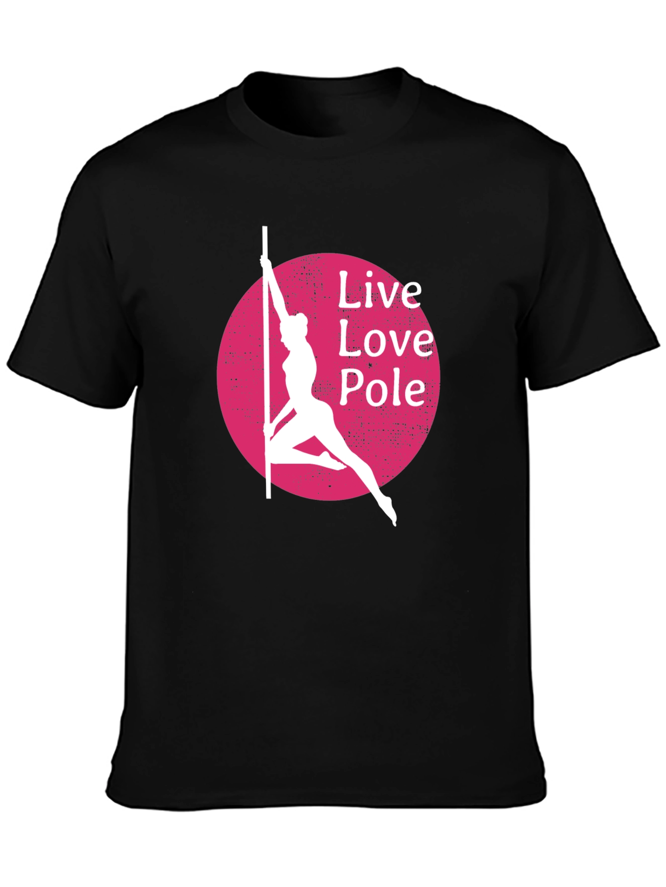 Live Love Pole T-Shirt - Black Cotton Blend