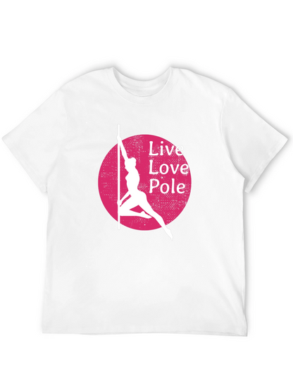 Live Love Pole T-Shirt - Black Cotton Blend
