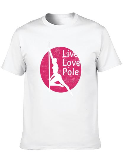 Live Love Pole T-Shirt - Black Cotton Blend