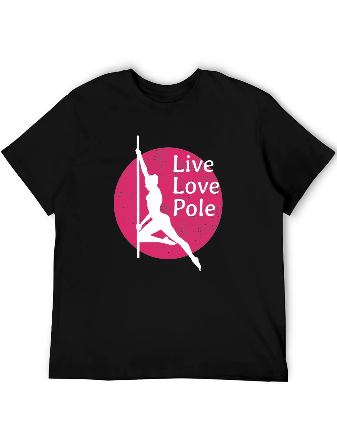 Live Love Pole T-Shirt - Black Cotton Blend