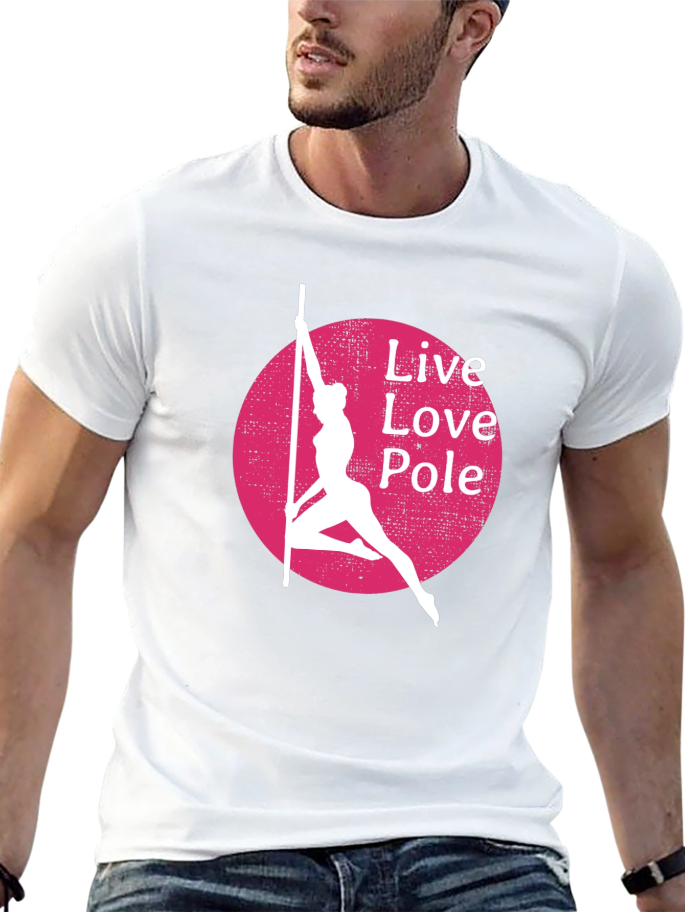 Live Love Pole T-Shirt - Black Cotton Blend