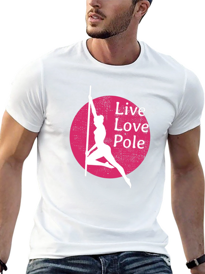 Live Love Pole T-Shirt - Black Cotton Blend