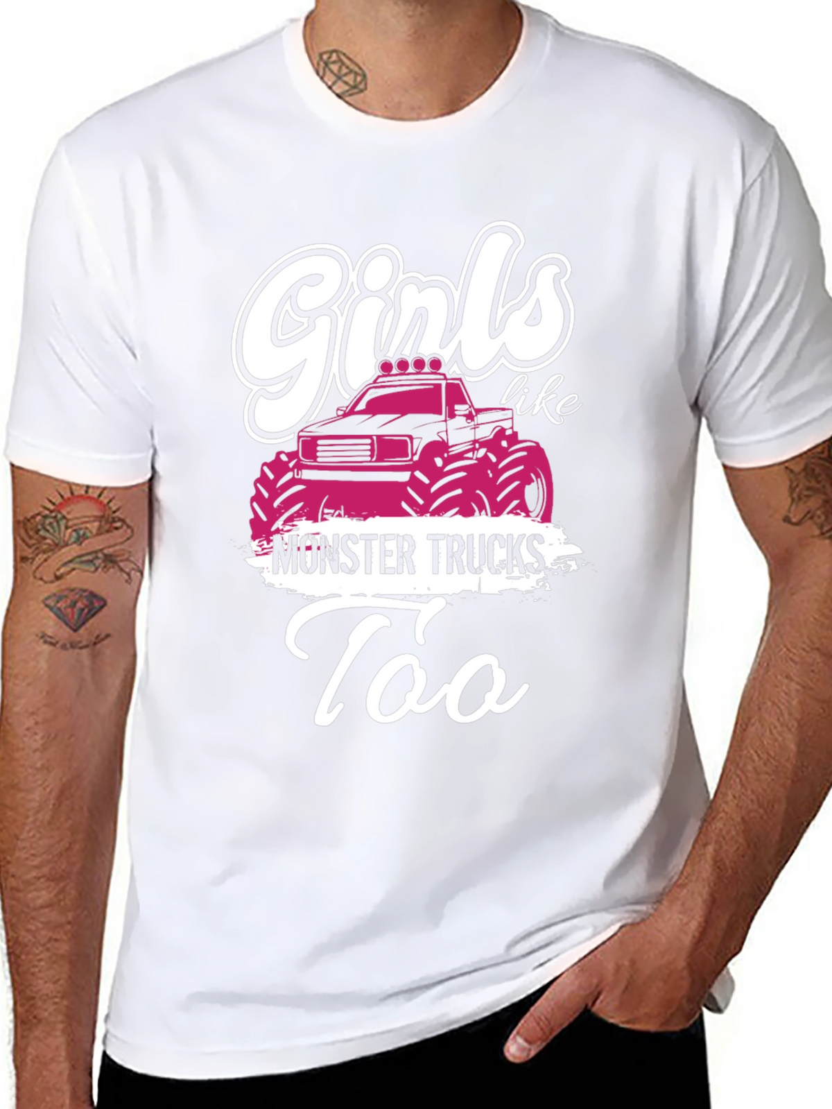 Girls Like Monster Trucks T-Shirt