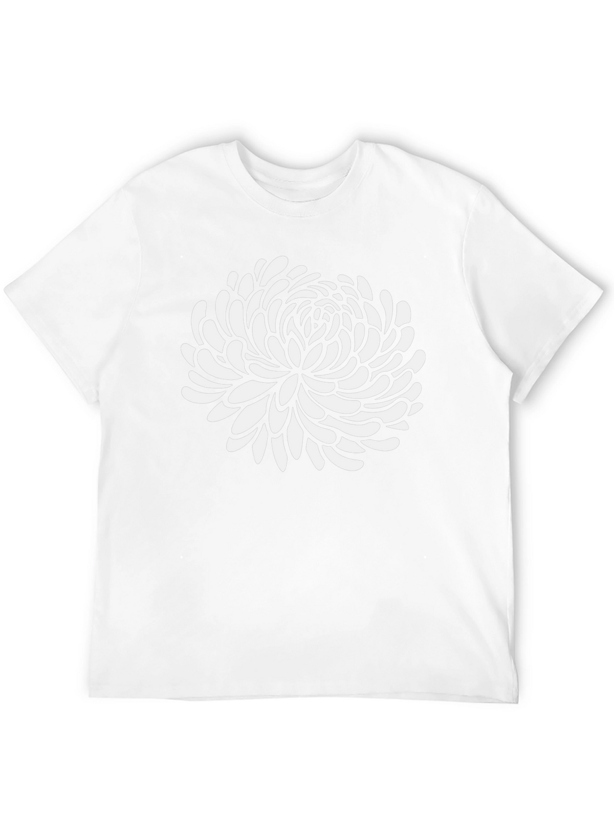 Floral Graphic Tee - Black Cotton T-Shirt