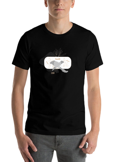 Abstract Graphic Black T-Shirt
