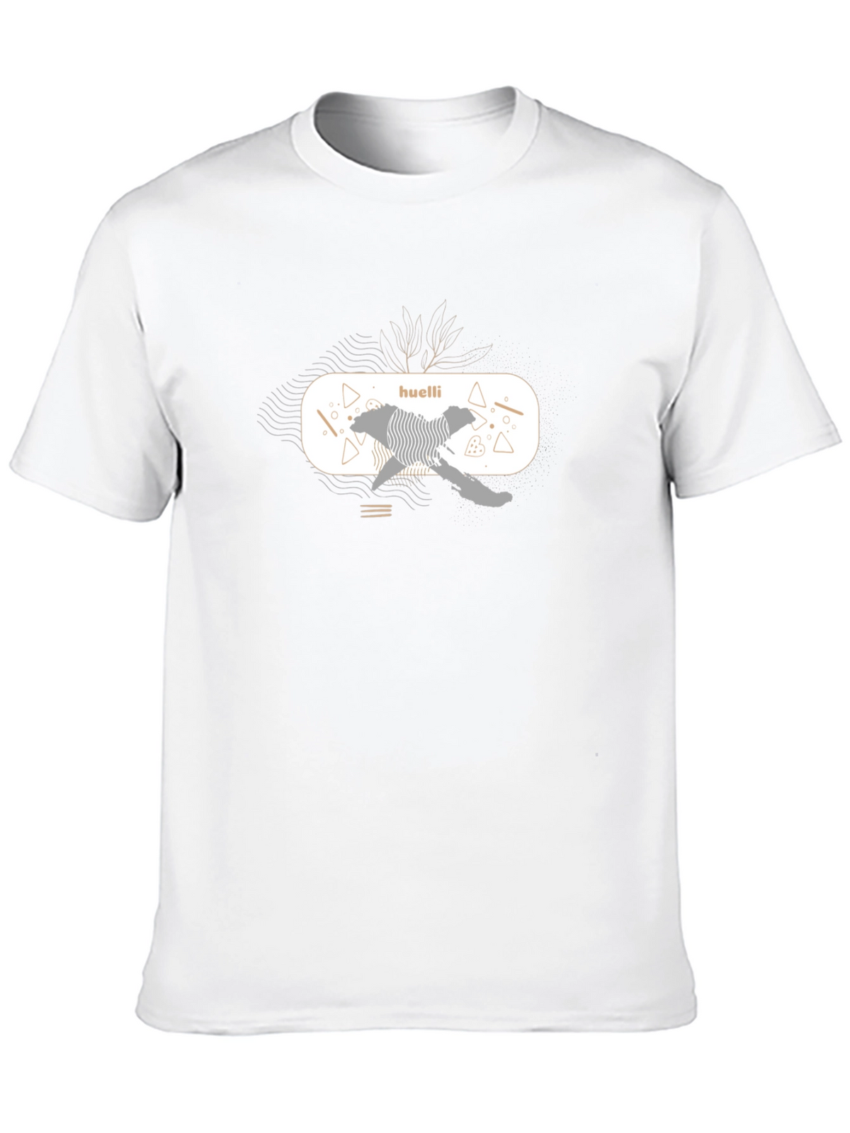 Abstract Graphic Black T-Shirt