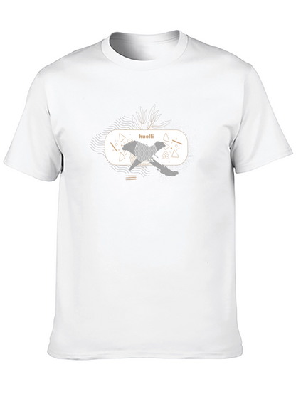 Abstract Graphic Black T-Shirt