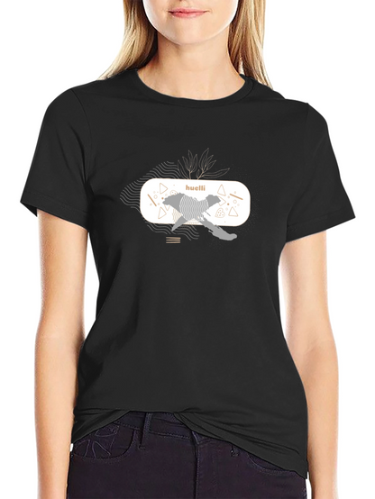 Abstract Graphic Black T-Shirt