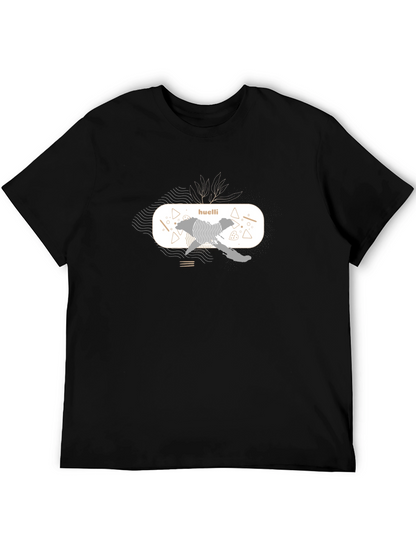 Abstract Graphic Black T-Shirt