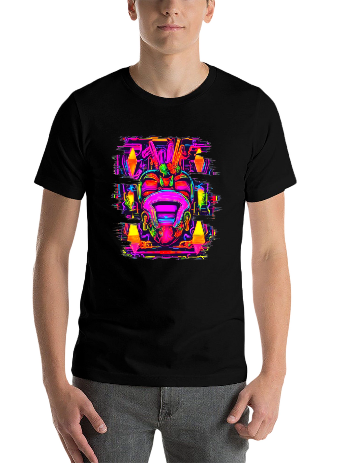 Psychedelic Neon Graphic Tee