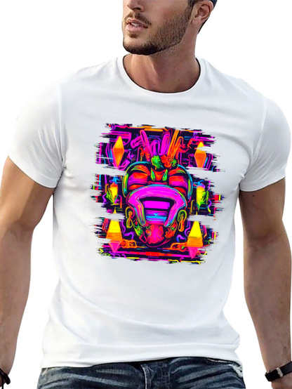Psychedelic Neon Graphic Tee