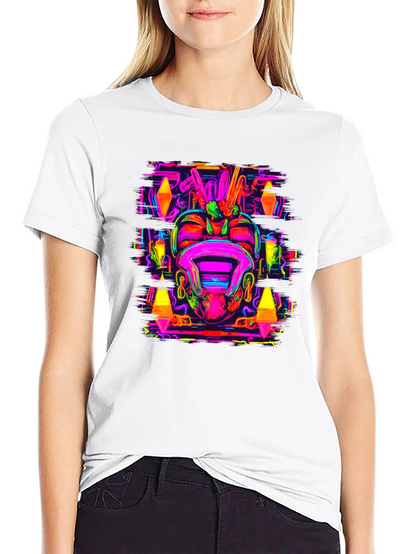Psychedelic Neon Graphic Tee