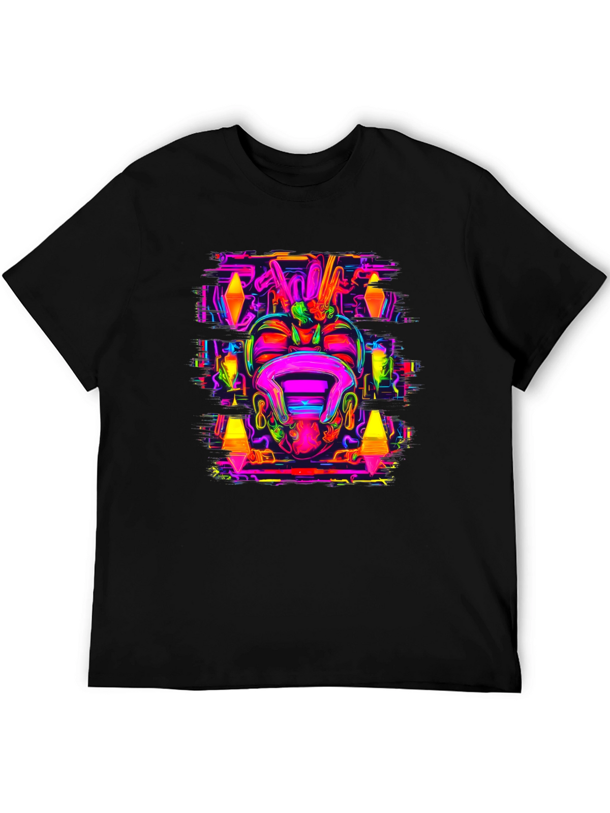 Psychedelic Neon Graphic Tee