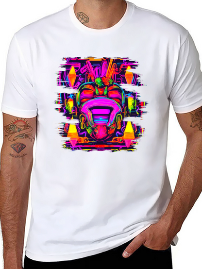 Psychedelic Neon Graphic Tee