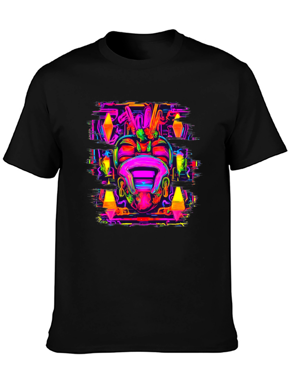 Psychedelic Neon Graphic Tee