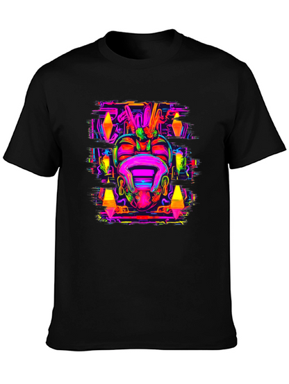 Psychedelic Neon Graphic Tee