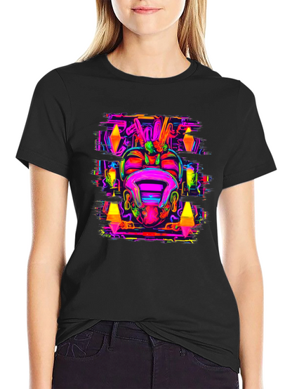 Psychedelic Neon Graphic Tee