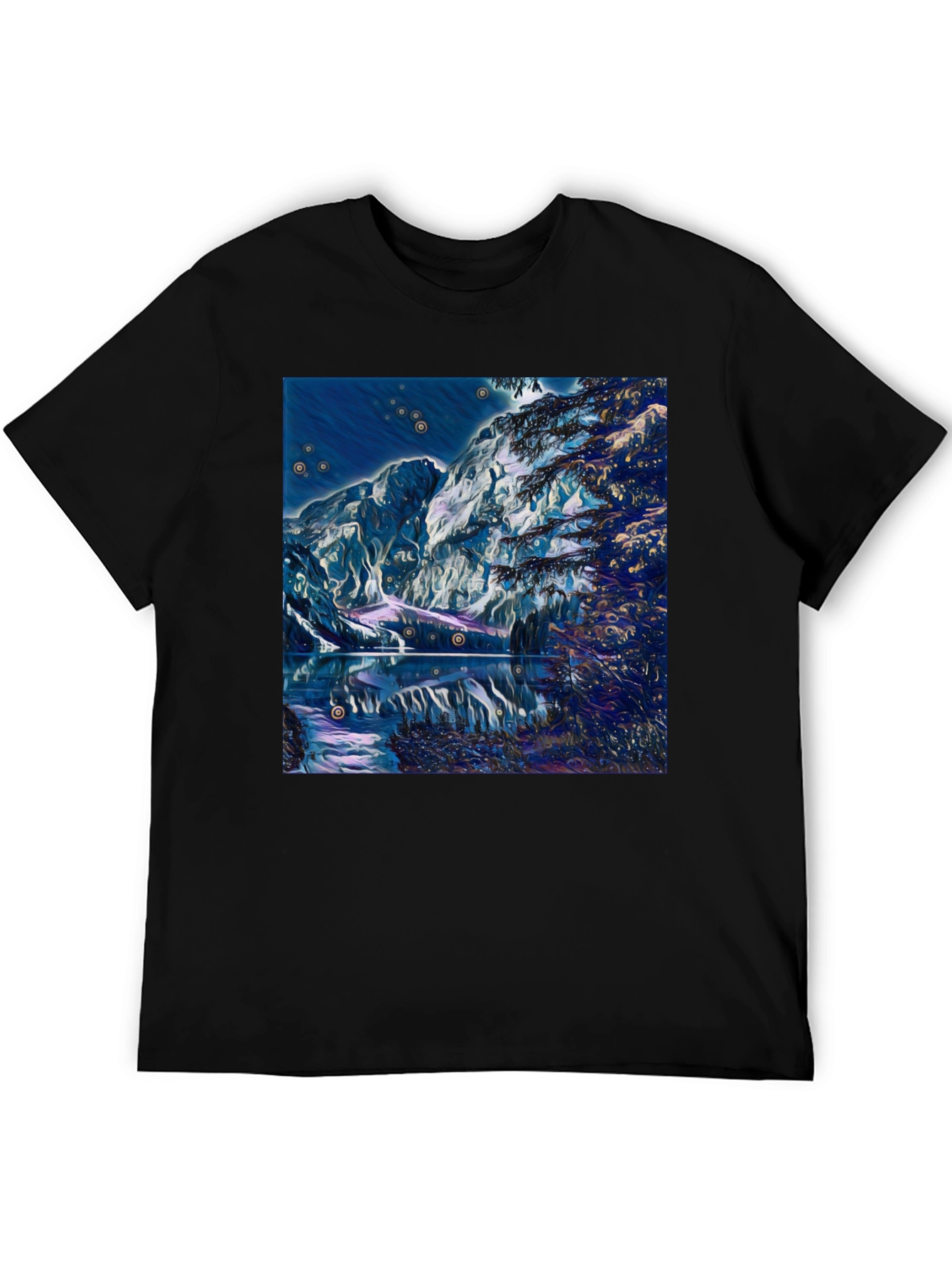 Mystic Mountain Lake Graphic T-Shirt