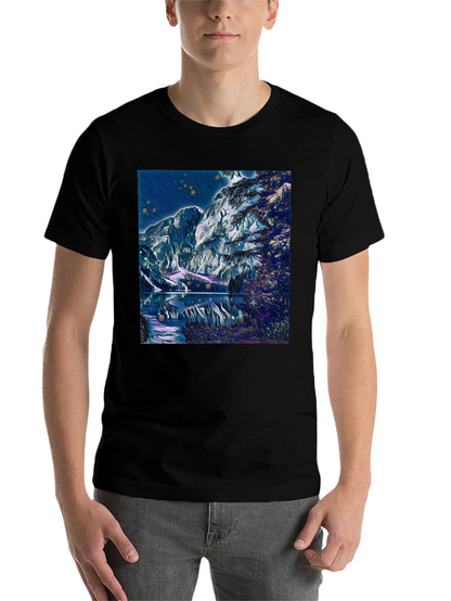Mystic Mountain Lake Graphic T-Shirt
