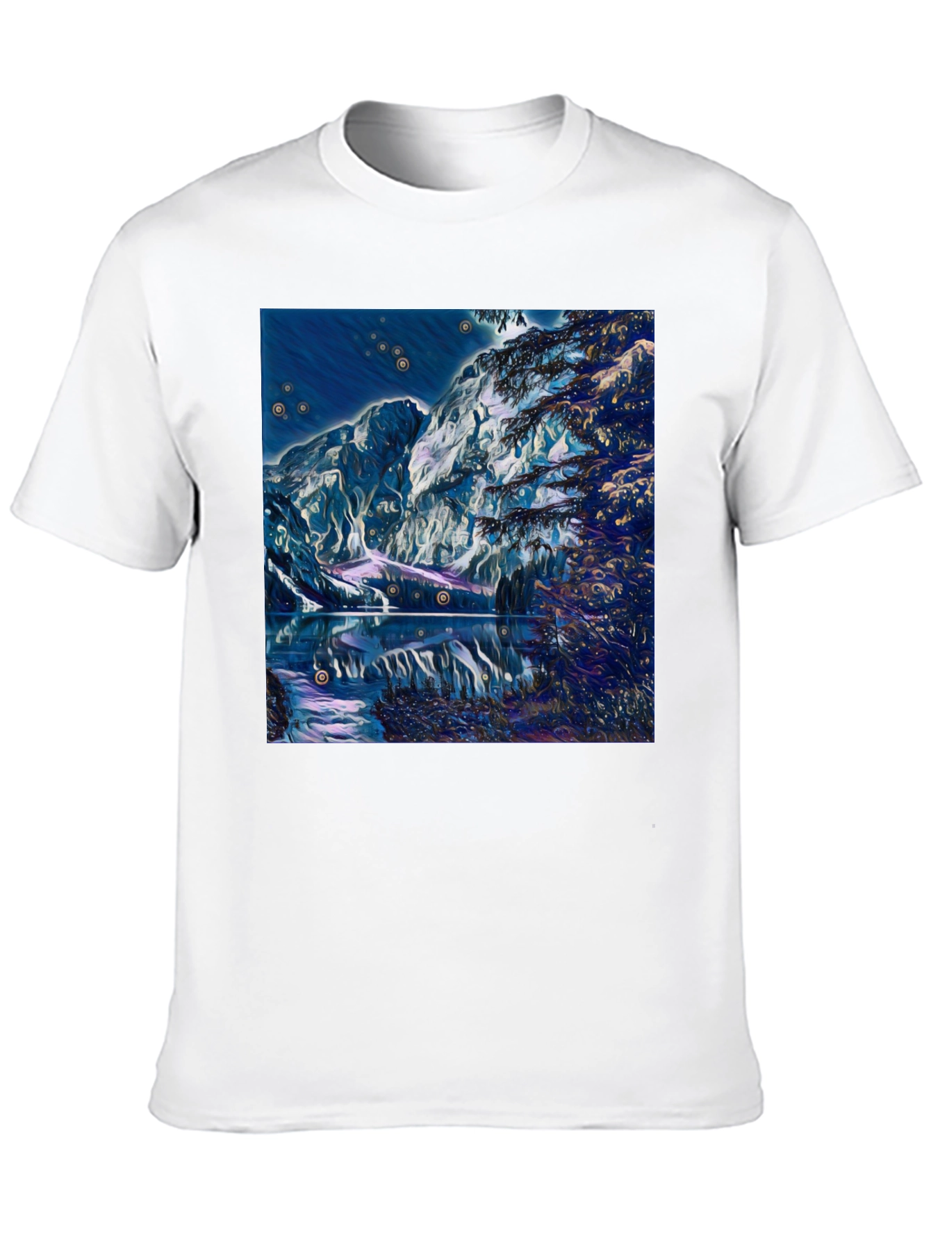 Mystic Mountain Lake Graphic T-Shirt