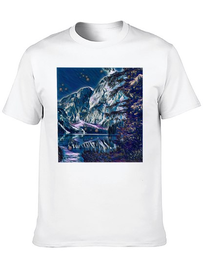 Mystic Mountain Lake Graphic T-Shirt