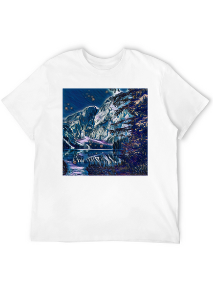 Mystic Mountain Lake Graphic T-Shirt