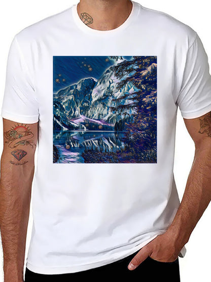 Mystic Mountain Lake Graphic T-Shirt