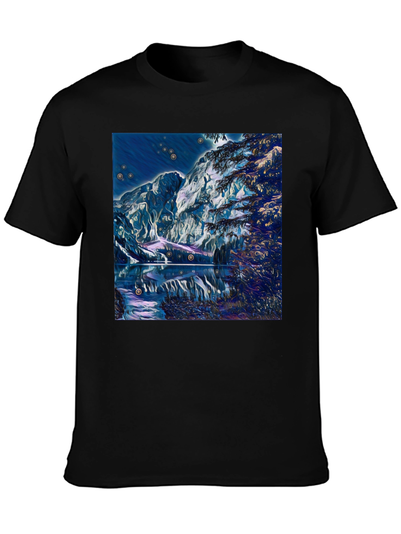 Mystic Mountain Lake Graphic T-Shirt