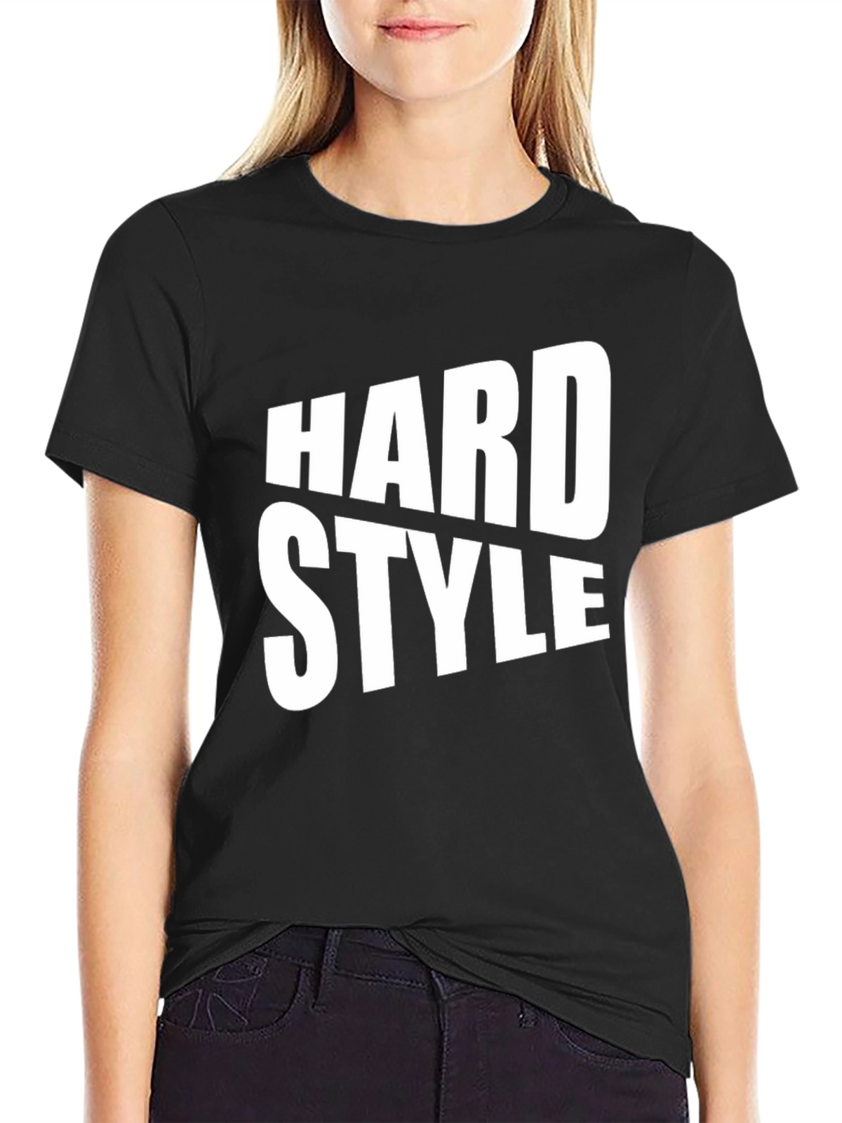 Hard Style Graphic Print Black T-Shirt