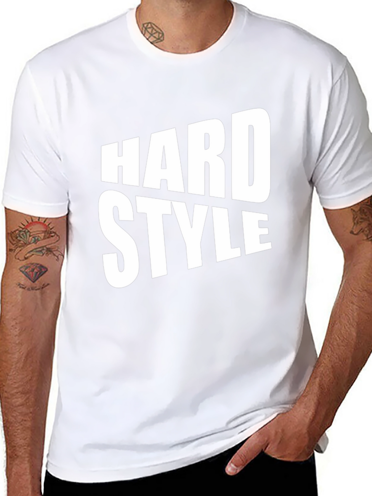Hard Style Graphic Print Black T-Shirt