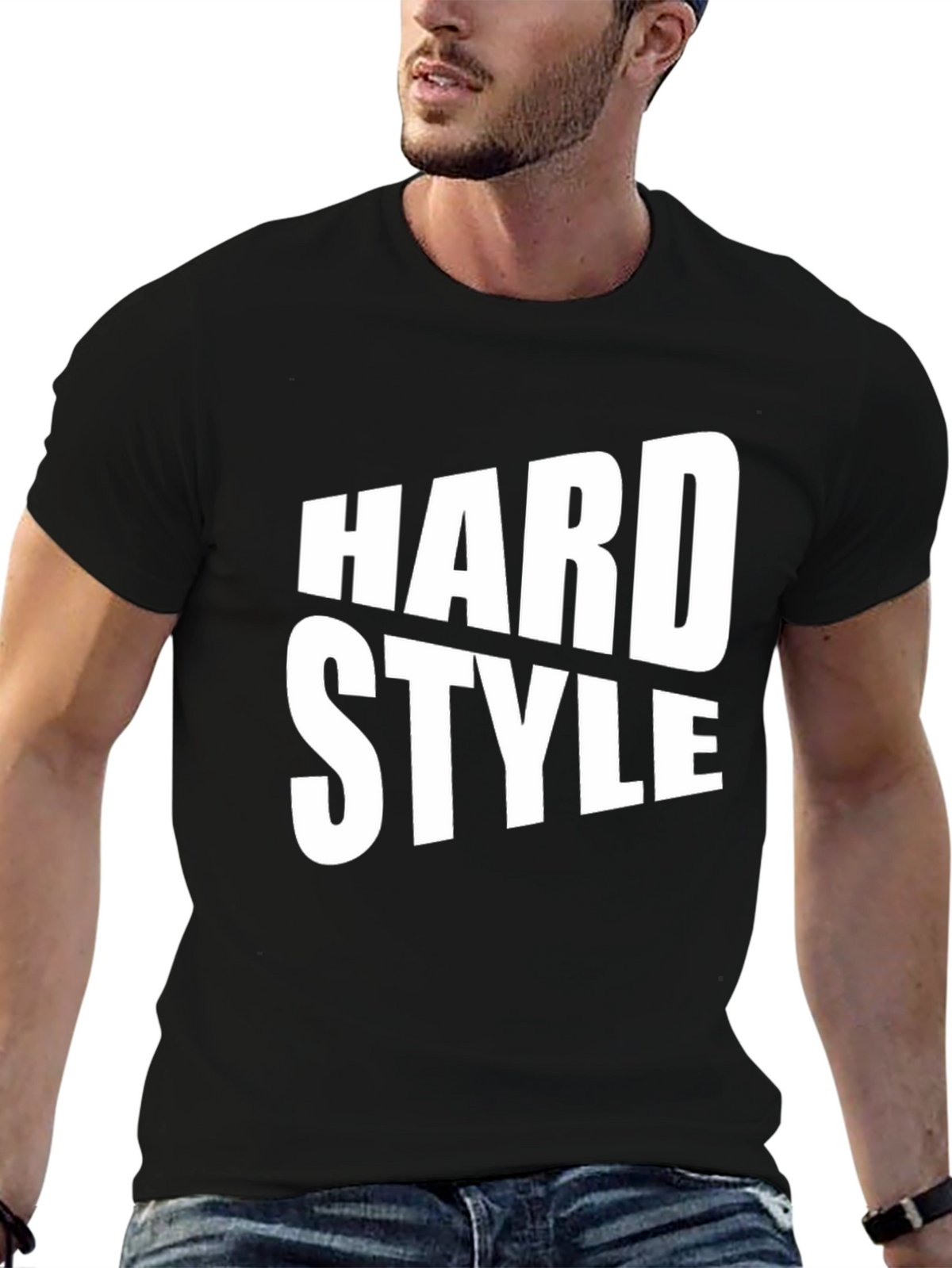 Hard Style Graphic Print Black T-Shirt