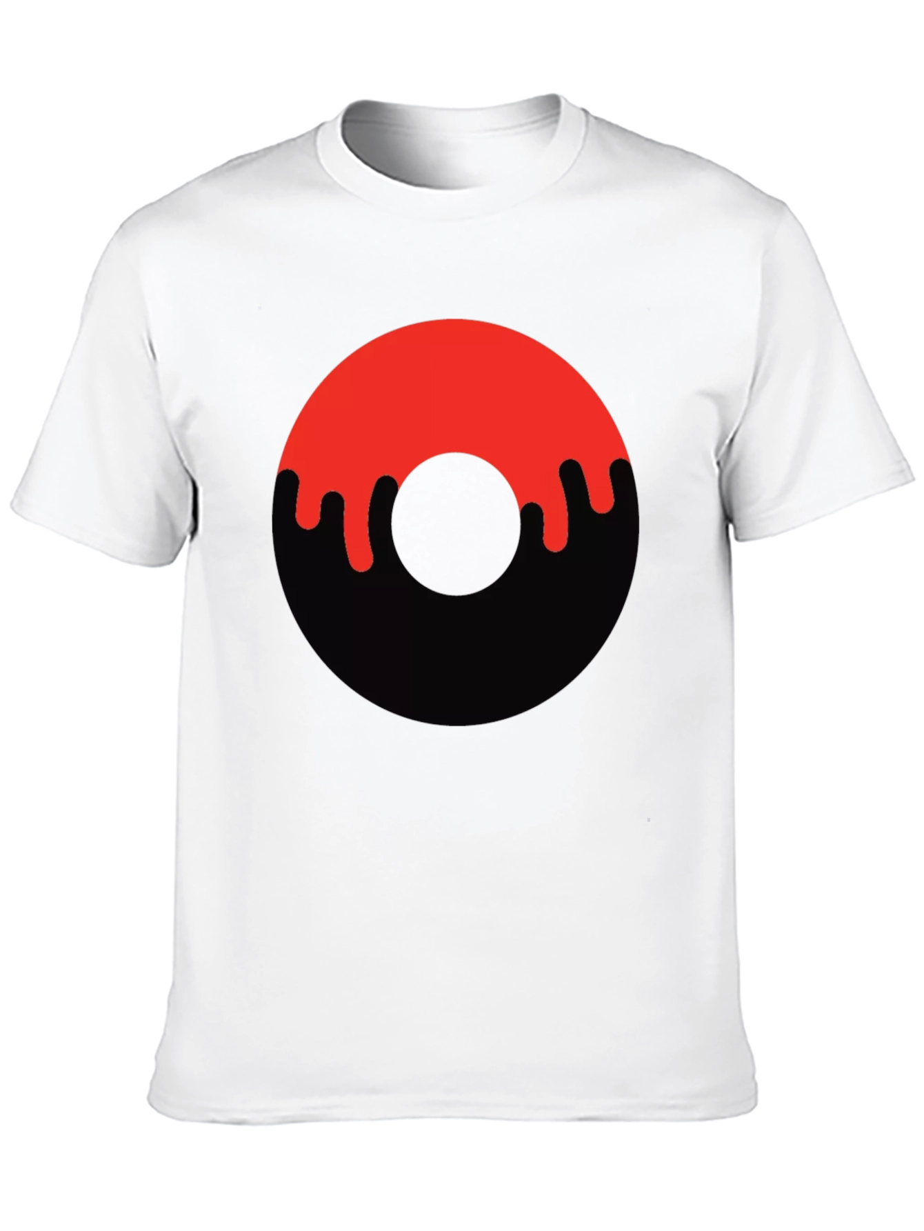 Dripping Donut Graphic Tee - Black
