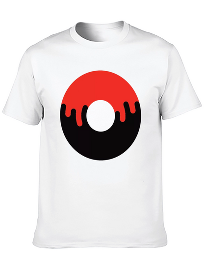 Dripping Donut Graphic Tee - Black