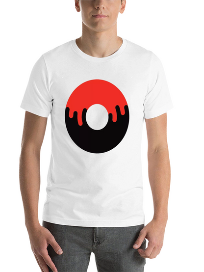 Dripping Donut Graphic Tee - Black