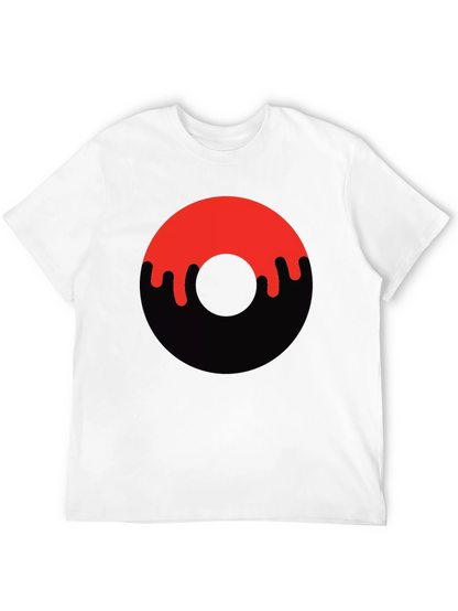 Dripping Donut Graphic Tee - Black