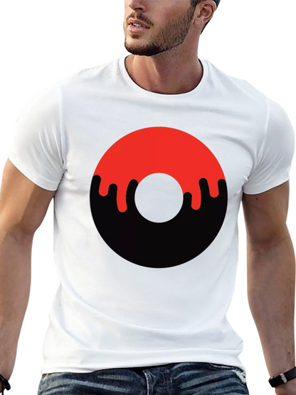 Dripping Donut Graphic Tee - Black