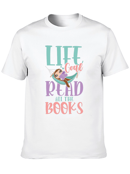 Life Goal Read All The Books Sloth T-Shirt