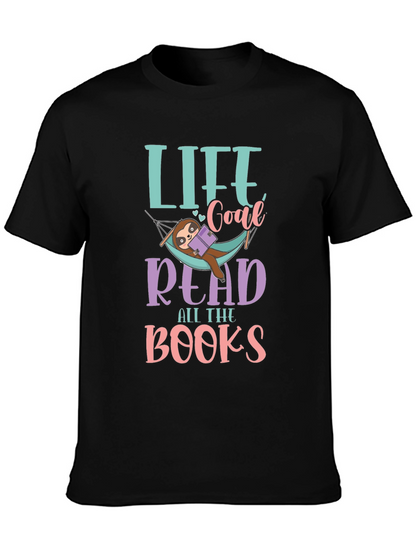 Life Goal Read All The Books Sloth T-Shirt